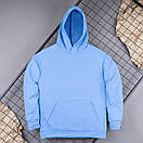 Худі Pobedov 97 з капюшоном світло-синього кольору, фото 4