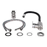 Смеситель для кухни Lidz Vida 015F3 с гибким изливом (k35) LDVID015F3BLA43358 Black, фото 4