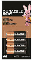 Батарейки Duracell Simply AA/LR6/MN1500 (4шт.)