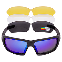 Спортивні сонцезахисні окуляри ROLLBAR у футлярі TY-6938 polarized чорні