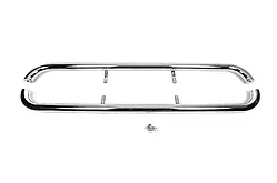 Захист бічних порогів (2 шт, нерж) для Toyota Land Cruiser 100