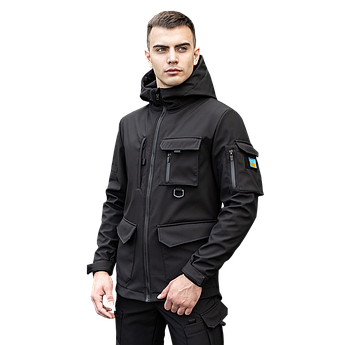 Куртка тактична Jacket "Ukraine" чорна