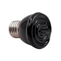 Лампа керамічна інфрачервона, для обігріву тераріуму, Е27 75Вт