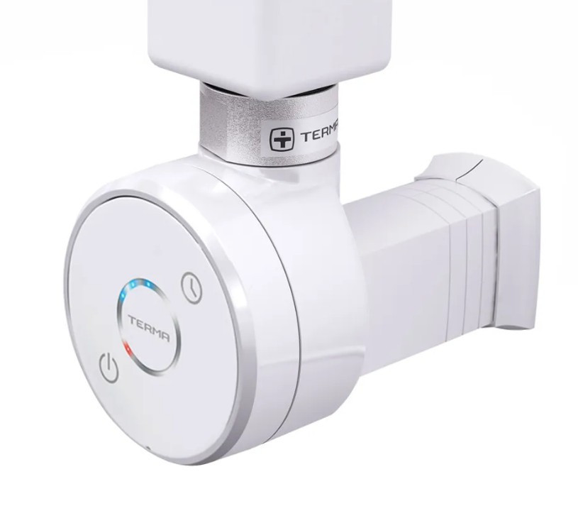 Білий ТЕН TERMA DRY MS White з таймером 1-5 годин (Польща) + Маскування кабелю (без розетки); 1/2"