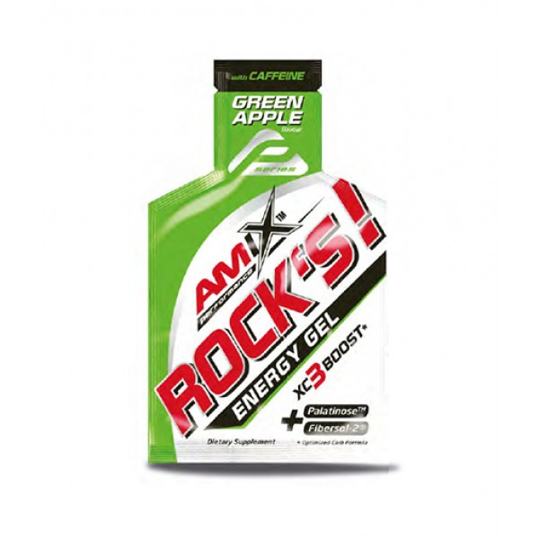 Енергетичний гель Amix Nutrition Performance Rock´s Gel Free with caffeine 32g (Green apple)