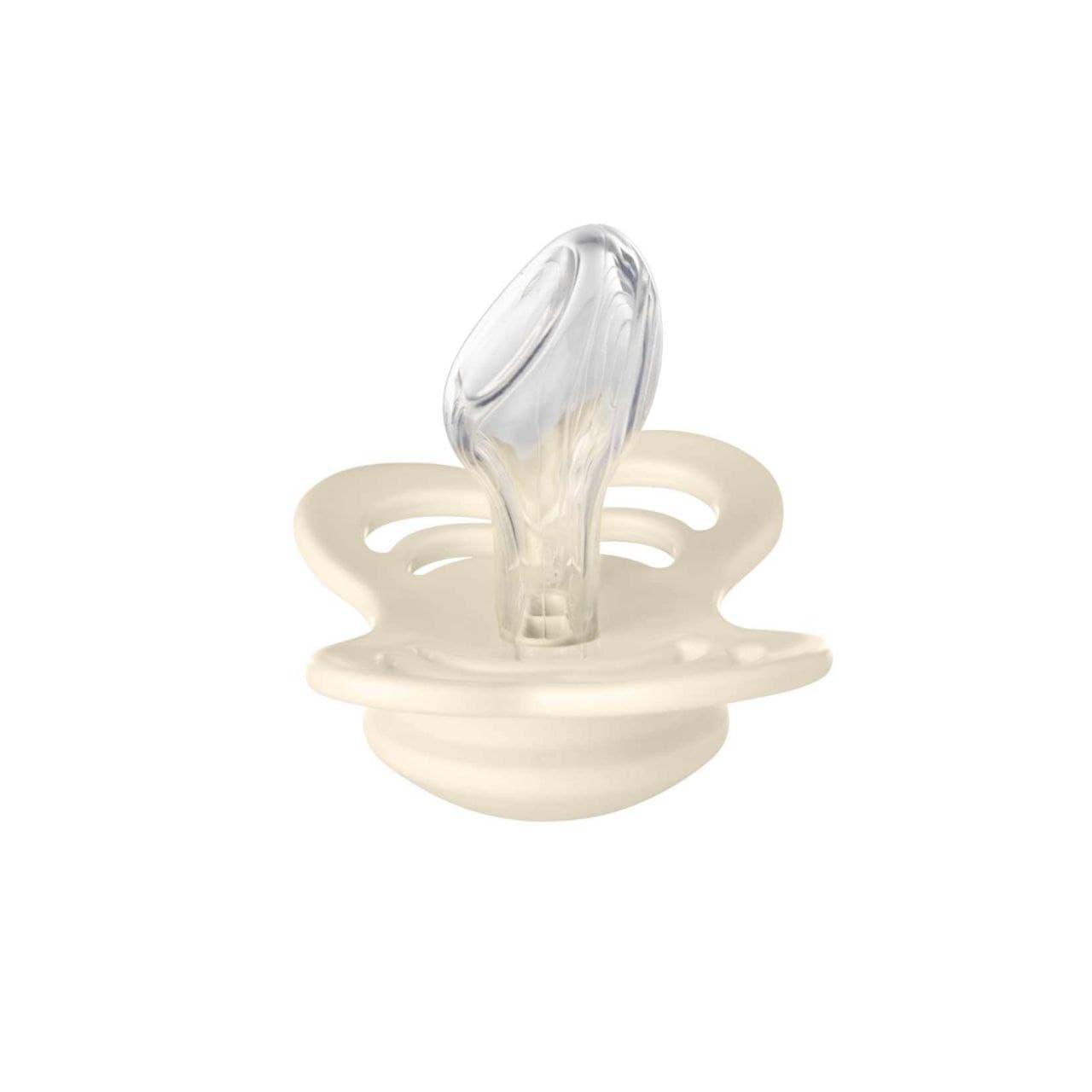 Пустушка ортодонтична BIBS Couture Silicone size 1 (0-6 m), Ivory, фото 1