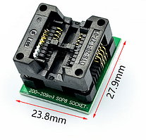 Адаптер-перехідник SOP8-DIP8 200mil
