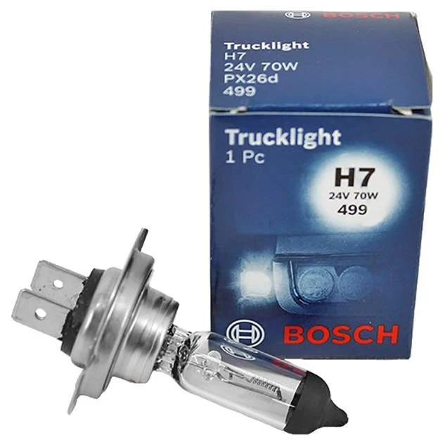 Галогенова лампа BOSCH Trucklight H7 70W 24V PX26d,1987302471, фото 1