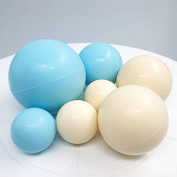 Шоколадні сфери Білі-блакитні — 7 шт.