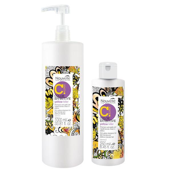 Шампунь Nouvelle Yellow Killer Shampoo тонуючий проти жовтизни волосся 250 мл