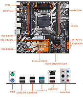 Материнская плата HuananZHI X99-ZD4 X99 BD4 Gaming motherboard Huanan ZHI ZD4 LGA2011-3 DDR4