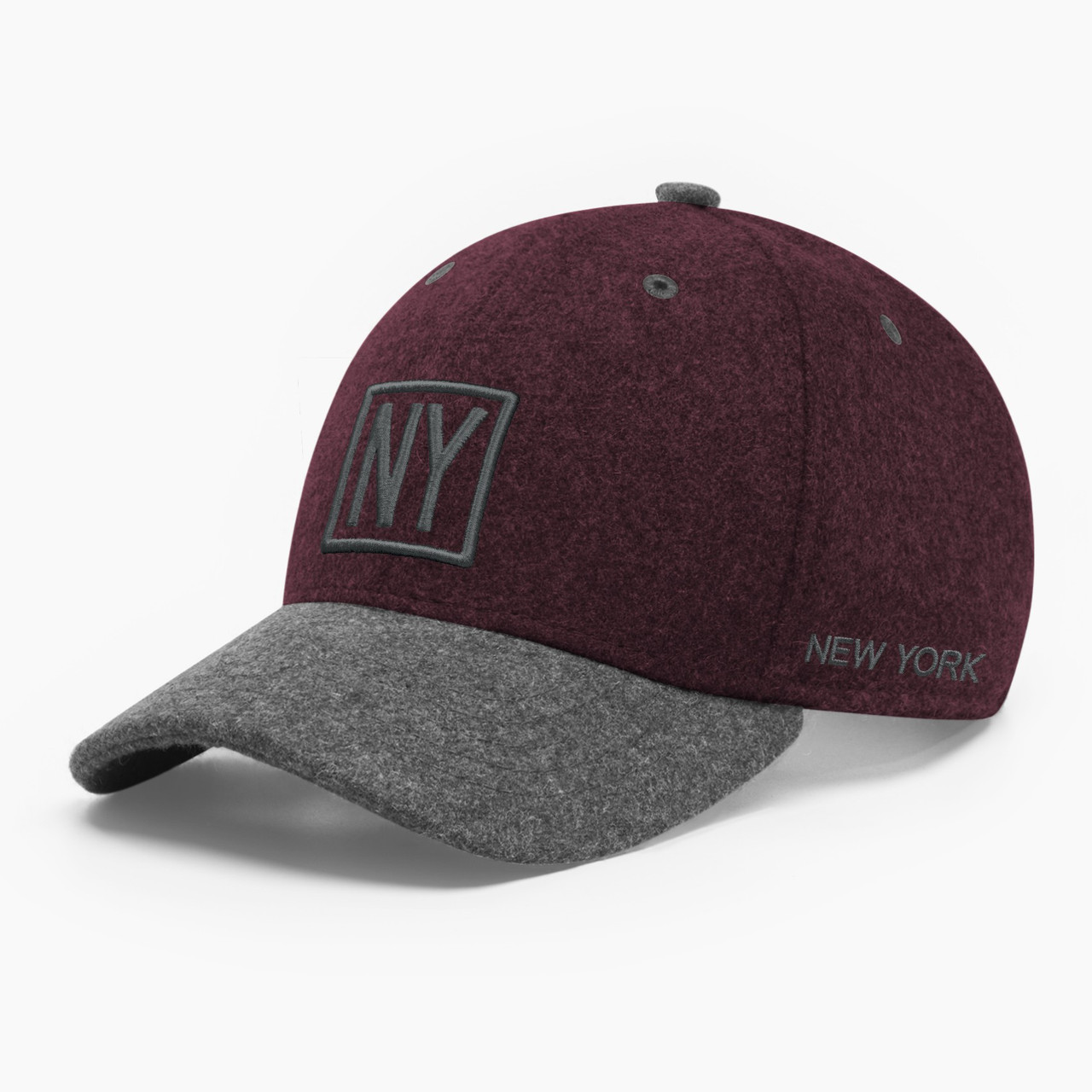 Бейсболка зимова чоловіча INAL Нью Йорк NY New York S / 53-54 Бордовий 75353, фото 1