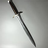 2 шт. 1:1 Косплей меч Фродо RESTEQ 72 см комплект з фільму Володар Перстнів Хобіт, гумовий ельфійський меч Жало, фото 3