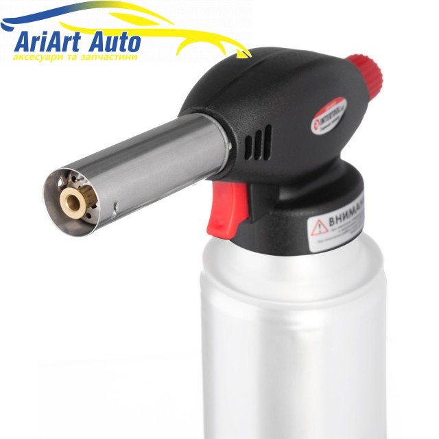 Пальник газовий INTERTOOL п'єзозапалювання, регулятор, суцільнометалевий корпус, фото 1