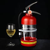 Резервуар RESTEQ для коктейлів у вигляді вогнегасника. Ємність для напоїв для алкоголю 1,5л Штоф для віскі, фото 3