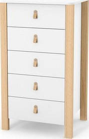 Комод Верес 600 Монако високий біло-буковий