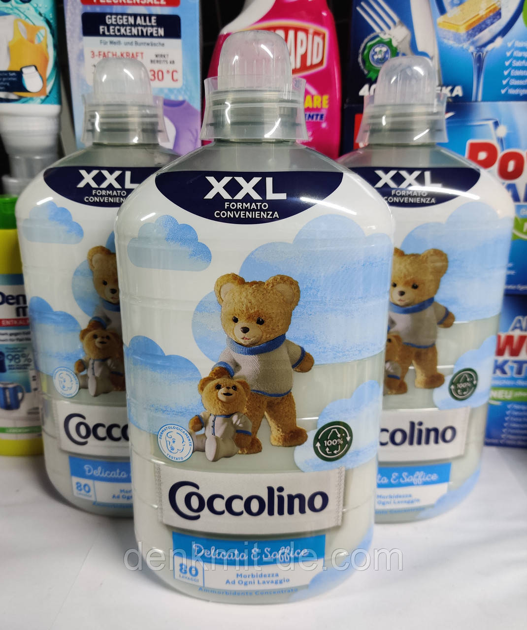Ополіскувач для білизни Coccolino XXL Delicato Morbidezza Ad Ogni Lavaggio, 2 л (80 прань)