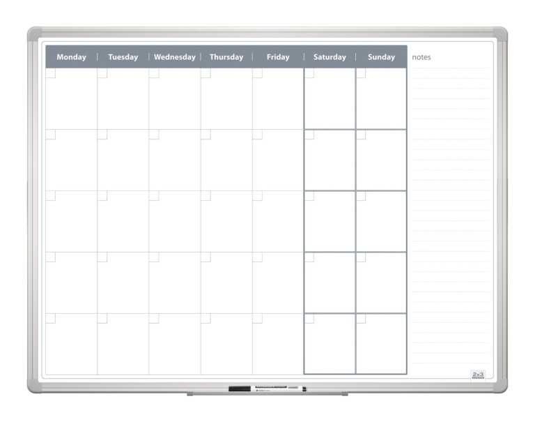Планер 2х3 МІСЯЦЬ сухим.-магнітний у рамці ALU23 120x90 (TP007)