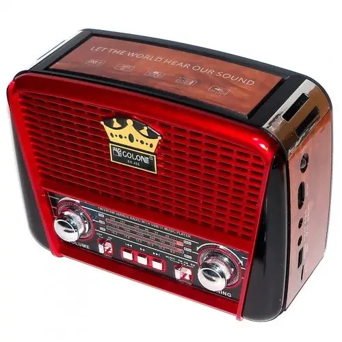 Радіоприймач з bluetooth і чудовим прийомом FM GOLON RX-455BT (без сонячної панелі), фото 1