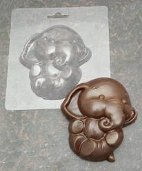 Форма пластикова для шоколаду Слон