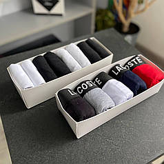 Набір Lacoste Black 5 шт + 8 пар шкарпеток