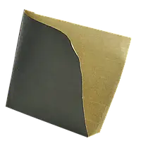 Паперовий куток чорний крафт 160х170 мм (50/гм2)