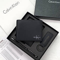 Набір Calvin Klein Гаманець + ручка + брелок