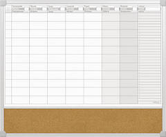 Планер 2х3 на МЕСЯЦ, магнітна/пробкова поверхня 60x50 (TPC03/C65)