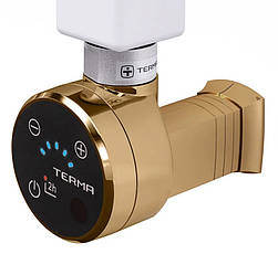 Золотий ТЕН з маскуванням кабелю MOA IR MS gold: регулятор 30-65С + таймер 2 год + LED + під пульт ДК. Польща