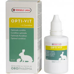 Versele-Laga Oropharma (Орофарма) Opti-Vit рідкі вітаміни для кроликів і гризунів з L-карнитином 50 мл