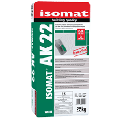 Изомат АК 22 / Isomat AK 22 - полімерцементний клей із підвищеною гнучкістю для плитки (уп. 25 кг)
