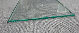 Полиця скляна пряма 5 мм прозора за розмірами замовника