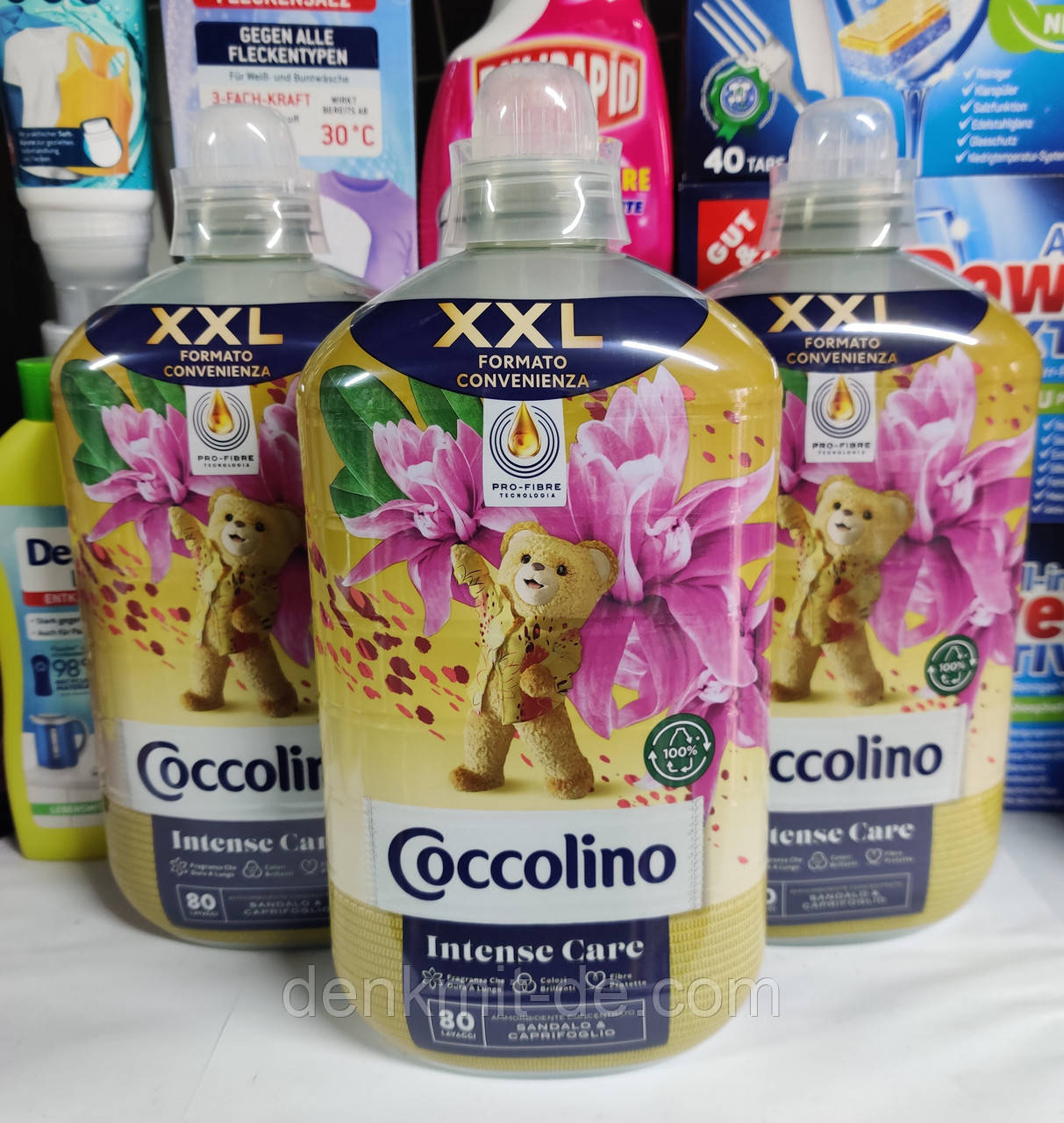 Ополіскувач для білизни Coccolino XXL Intense Care Sandalo & Caprifoglio, 2 л (80 прань)