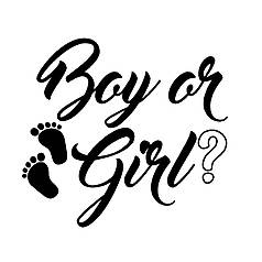 Наліпка на вогнегасник - "Boy or girl?"