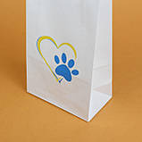 Пакет подарунковий 150*90*240 пакети для сувенірів з малюнком "Лапа" Святкові пакети для патріотичних сувенірів, фото 5