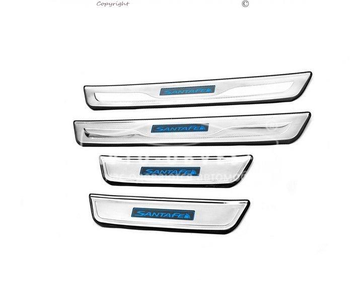 Накладки на пороги Hyundai Santa Fe 2013-2016 - type: 4 шт