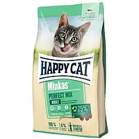 Сухий корм Happy Cat Minkas Perfect Mix для дорослих кішок із птицею, ягням і рибою 4 кг