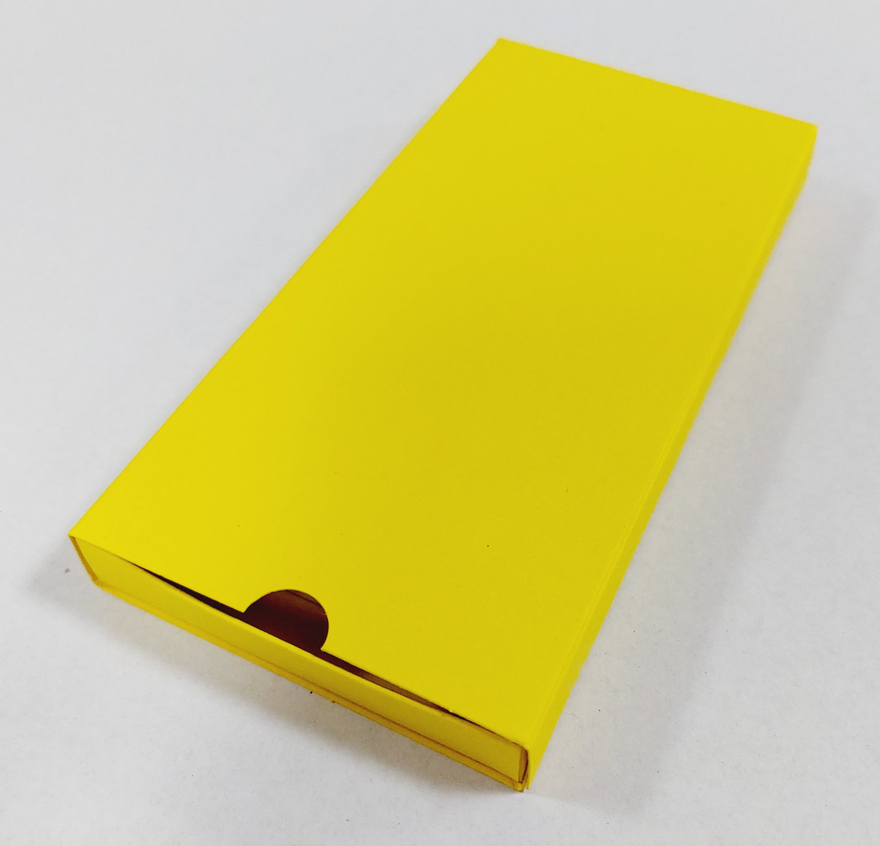 Коробка для шоколада желтая 160х80х15 мм. - фото 1 - id-p1691200713