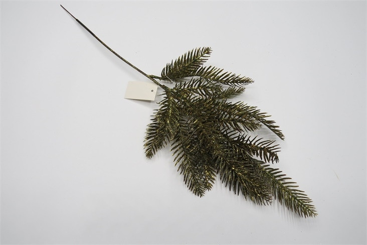 Гілка декоративна Yes! Fun хвойна, 50см, гліттер, фото 1