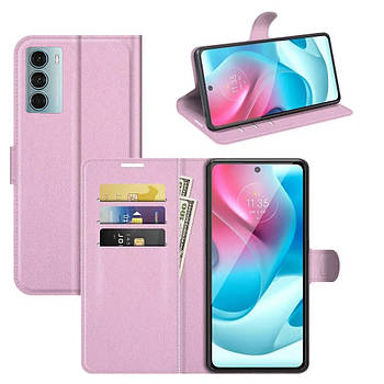 Чохол-книжка Litchie Wallet для Motorola G200 Light Pink