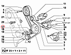 Ролик ГРМ натяжний Fiat Ducato 230, Peugeot Boxer, Citroen Jumper (1994-2002) 2.5D, 2.8JTD, 99461358, 083032, фото 6