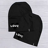 Жіноча шапка з принтом LOVE, фото 8