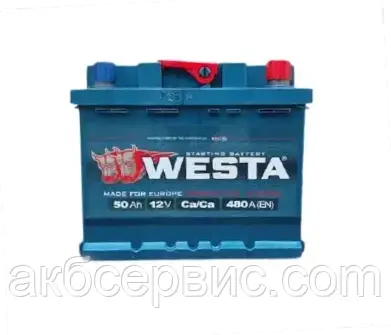 Акумулятор автомобільний Westa 6CT-50 АзЕ Premium