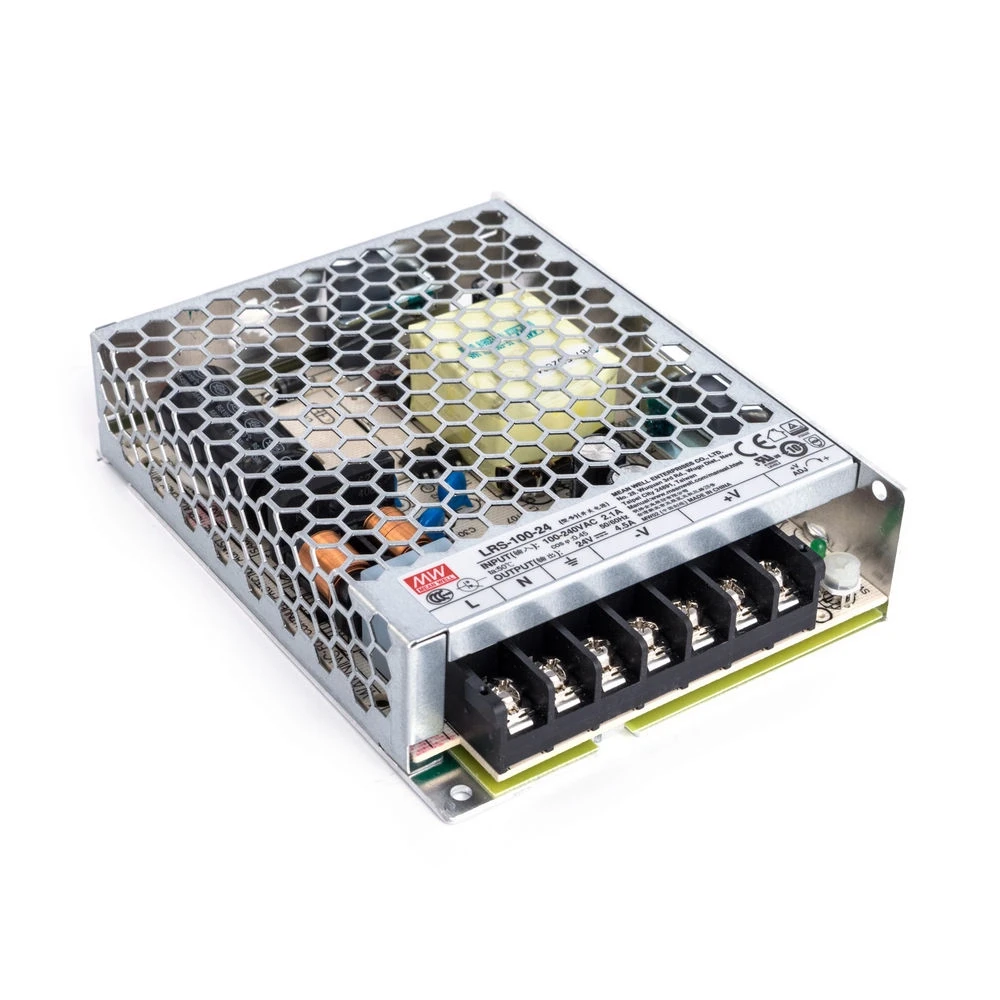 Блок живлення Mean Well, LRS-100-24, 24V, 108W, 4.5А, IP20