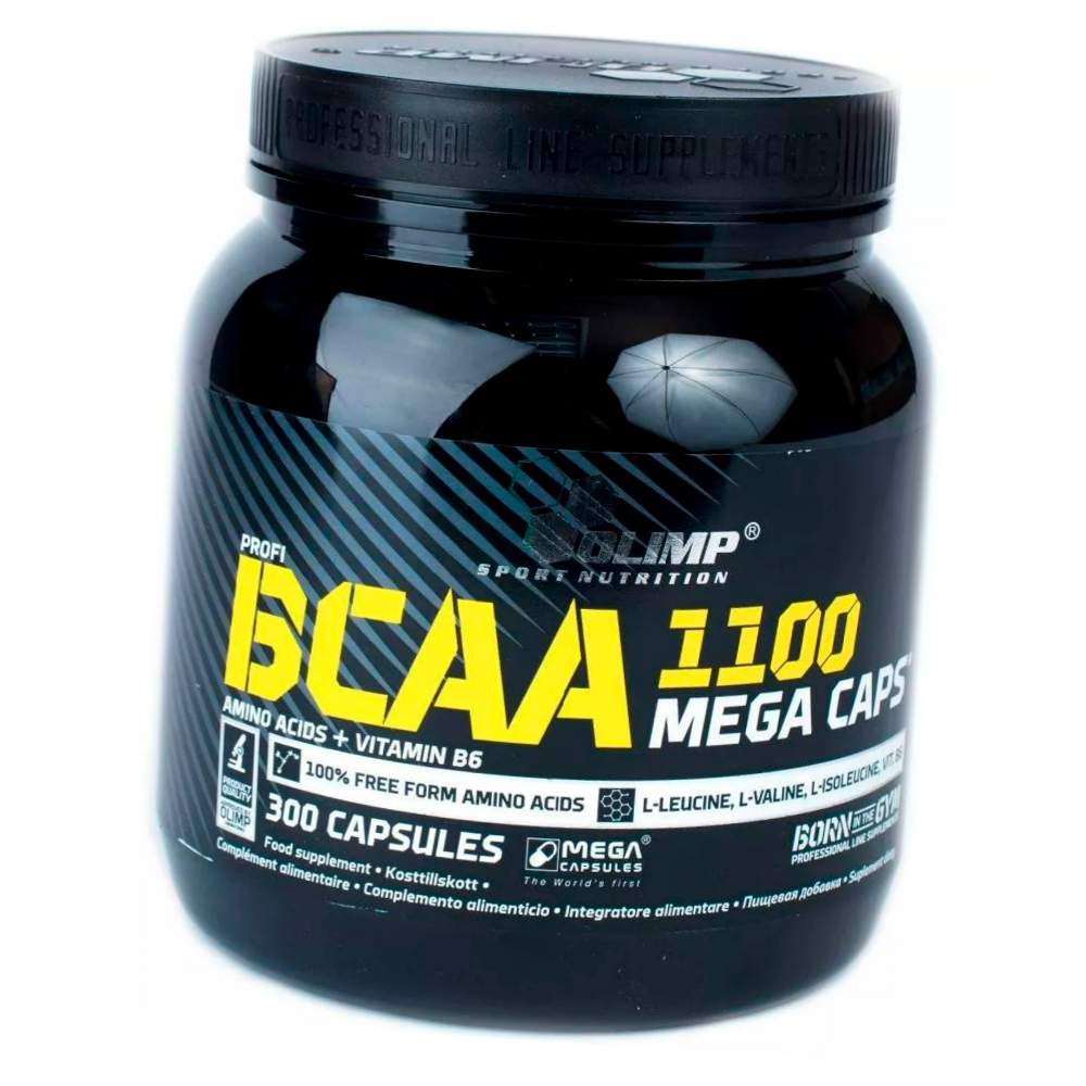 Амінокислота Всаа (бсаа) Olimp BCAA Mega 1100 300 капсул