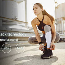 Фітнес браслет FitPro Smart Band M6 (смарт годинник, пульсоксиметр, пульс). Колір чорний, фото 3