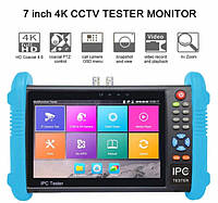 Moнитор тестер видеонаблюдения IPC-9800AXD PRO 8MP IP CVI TVI AHD 8MP POE 12в,Wi-Fi для настройки видеокамер
