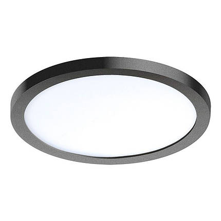 Точковий світильник Azzardo Slim Round 15 BK 12 W 4000 K IP44 1000 лм AZ2843, фото 1