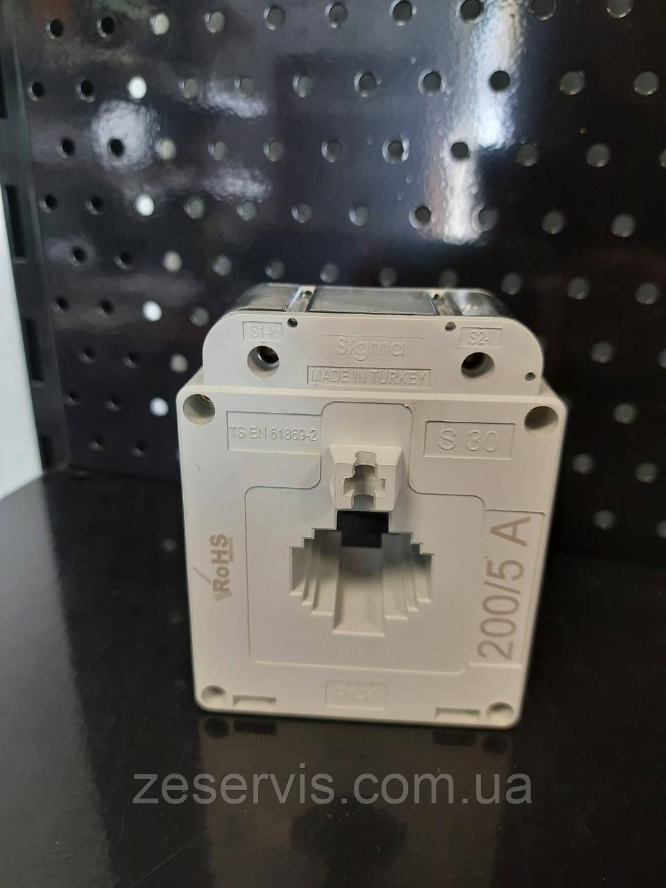Трансформатор струму 200/5А, SIGMA, фото 1