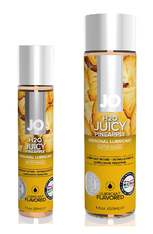 Лубрикант для орального сексу зі смаком ананаса JO H2O Pineapple 30мл, фото 1